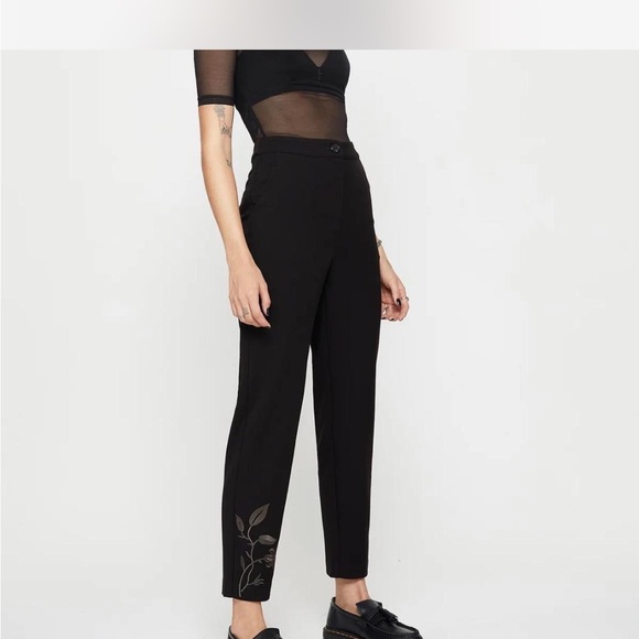 Disturbia Maira Ivy Flare Slim Gothic Trousers Size 4 NWT - Picture 1 of 11